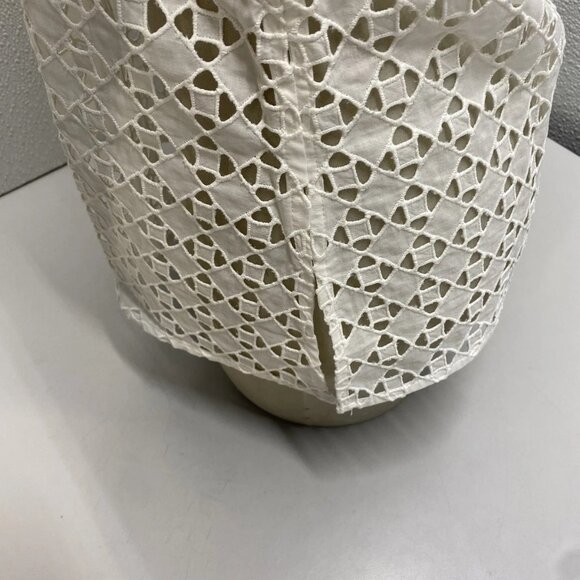 NEW ANNE FOUNTAINE  Cefalu Eyelet Embroidered Shirt White Size 4-6 (EU 38) - Picture 8 of 14